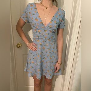 Blue Floral Dress
